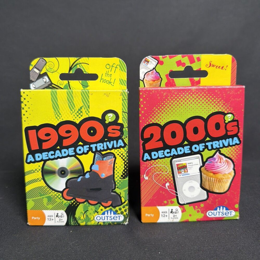 1990’s and 2000's A Decade Of Trivia Trivia Card Game (90’s Sealed 00’s Used)